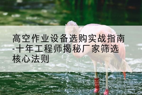 建湖剪叉式升降机厂家-高空作业设备选购实战指南-十年工程师揭秘厂家筛选核心法则