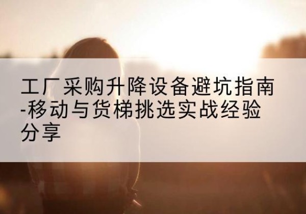 建湖移动式升降机怎么选-工厂采购升降设备避坑指南-移动与货梯挑选实战经验分享